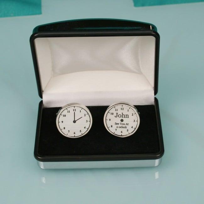 Engraved Wedding Cufflinks Gift In Presentation Box