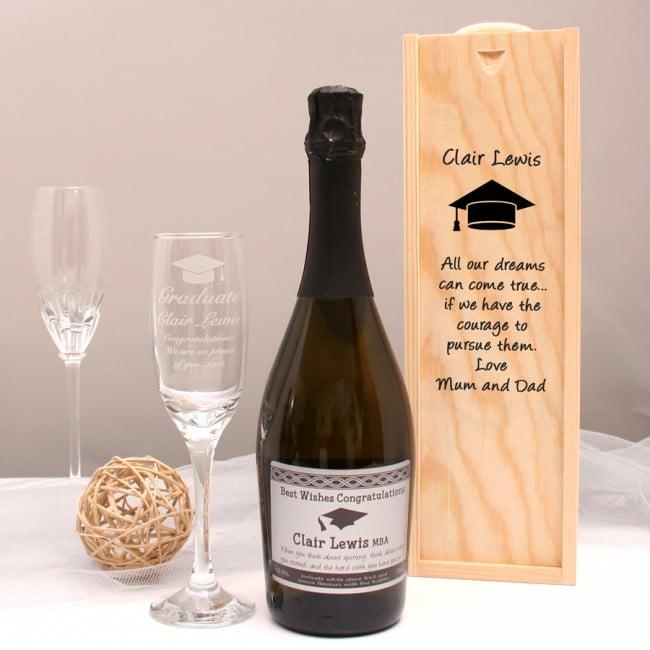 Personalised Prosecco Graduation Gift Set