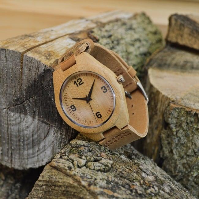 Engraved Wooden Wrist Watch