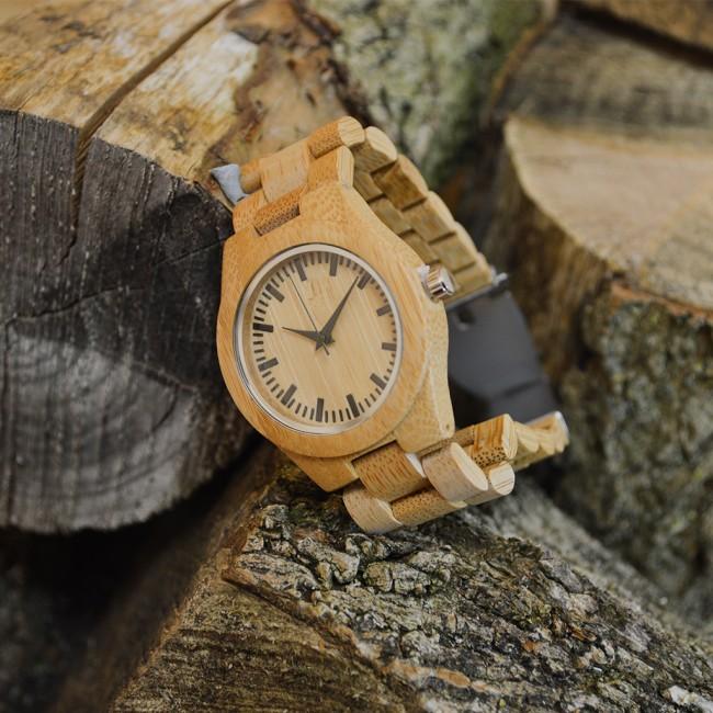 Personalised Bamboo Wrist Watch