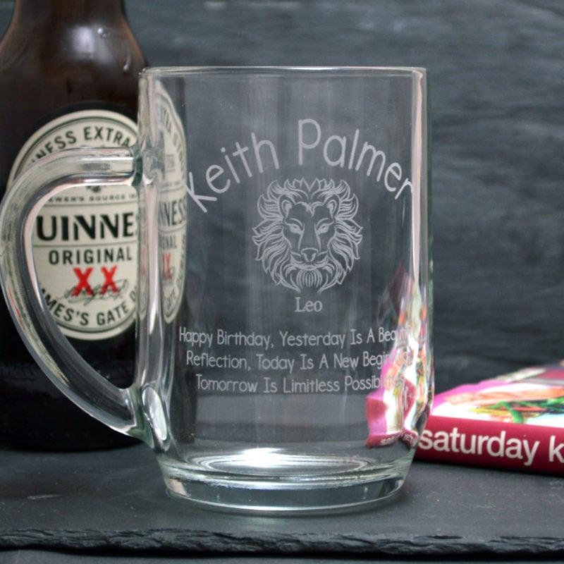 Personalised Zodiac Tankard 18th Birthday Gift