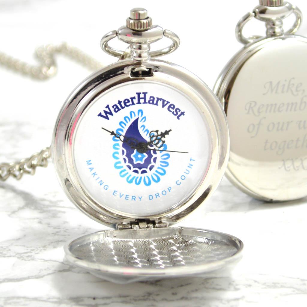 WaterHarvest Engraved Pocket Watch