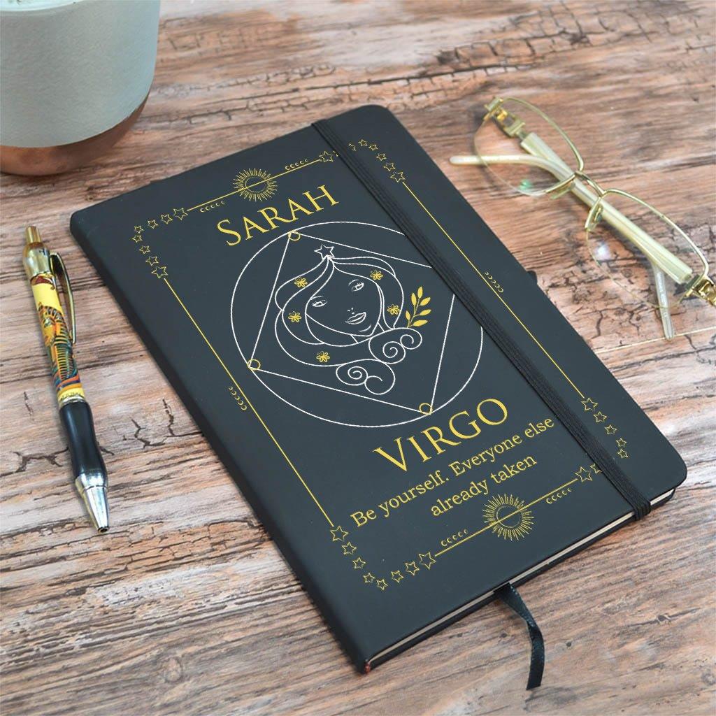 Personalised Notebook Virgo Zodiac Gift