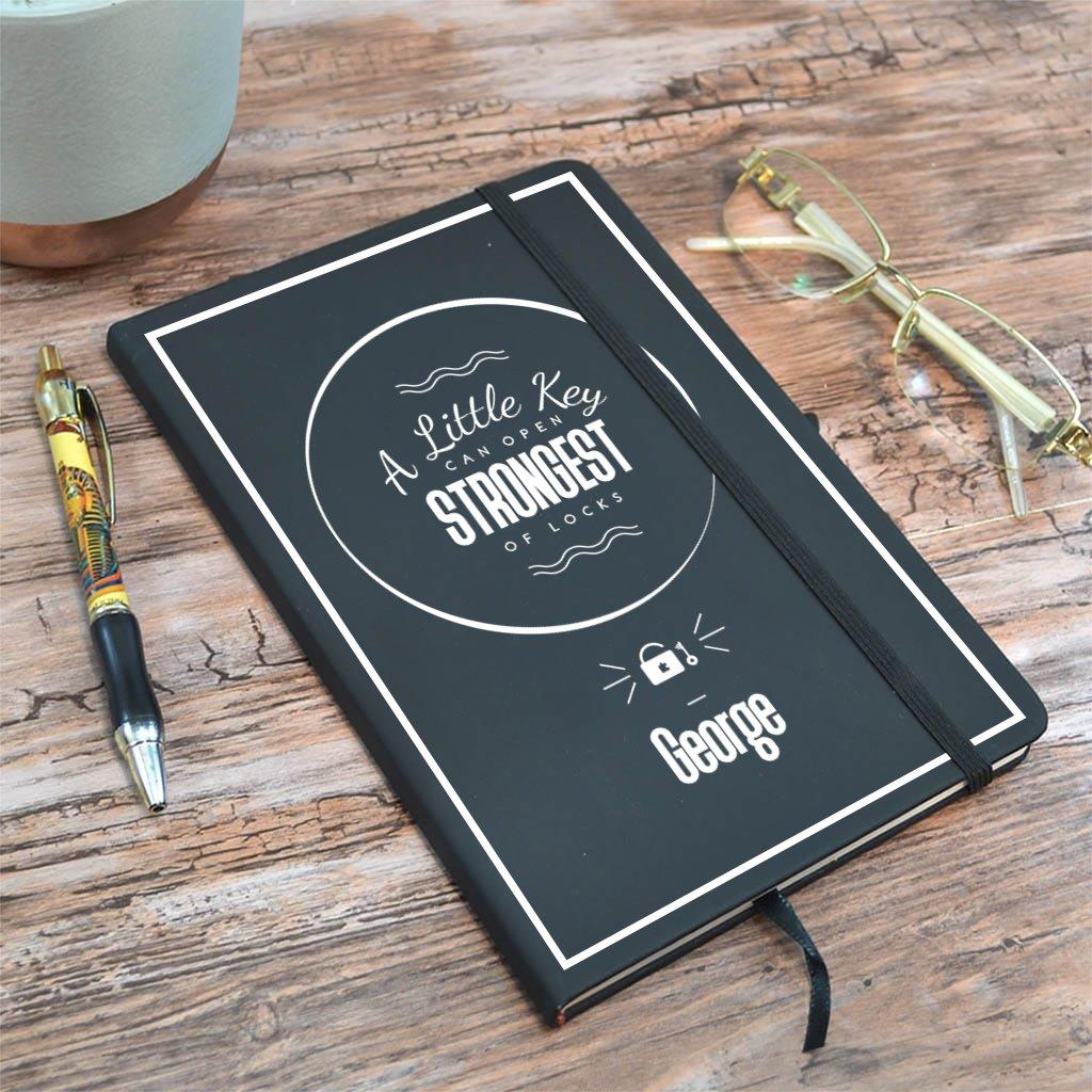 Personalised Notebook Gift With Key Design