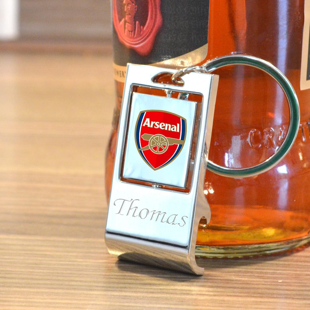 Personalised Arsenal Bottle Opener Keyring