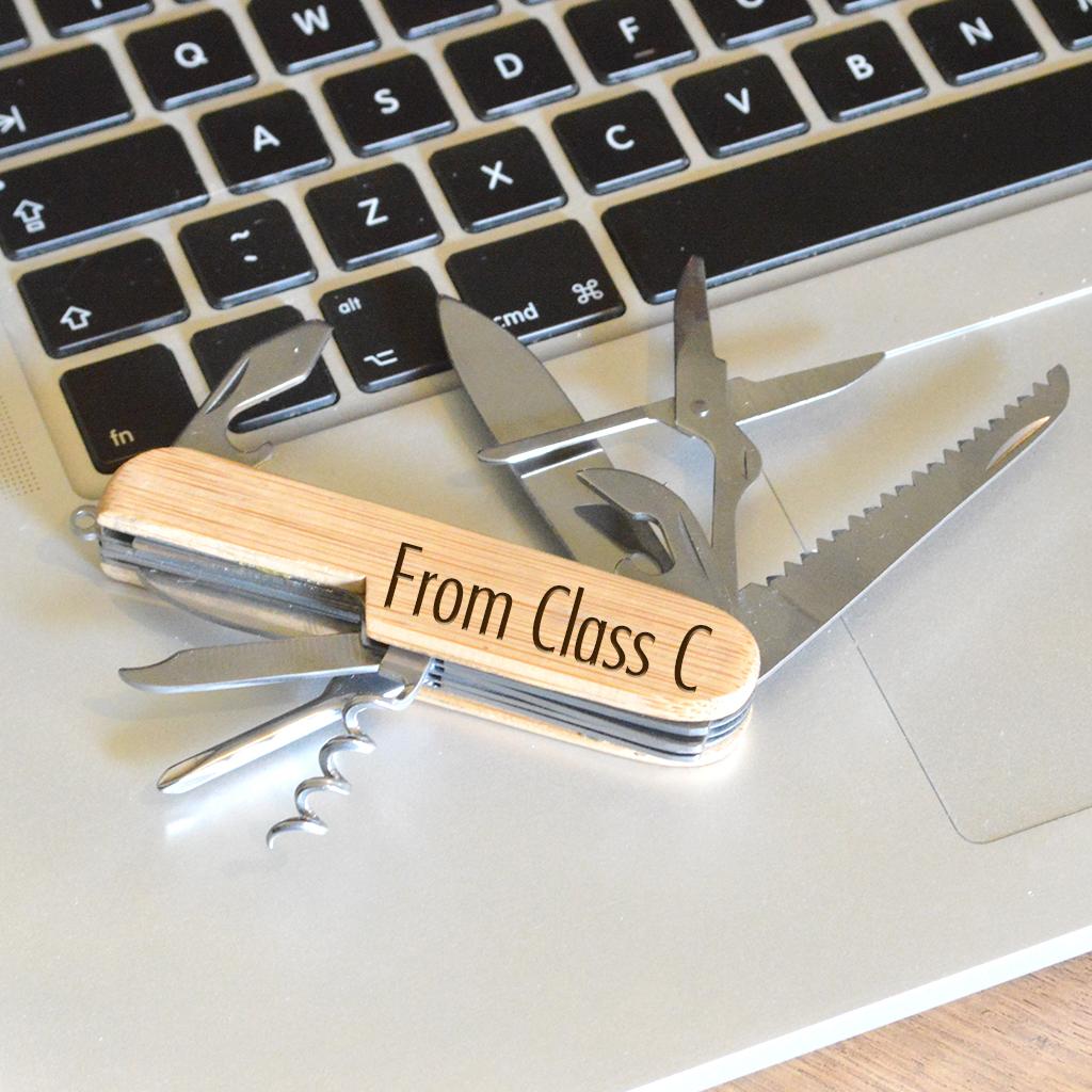 Personalised Eco-Friendly Bamboo Multi Tool