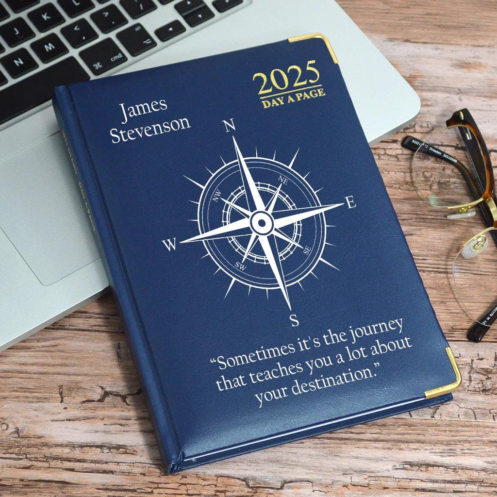 Personalised Diary Compass Design 2025