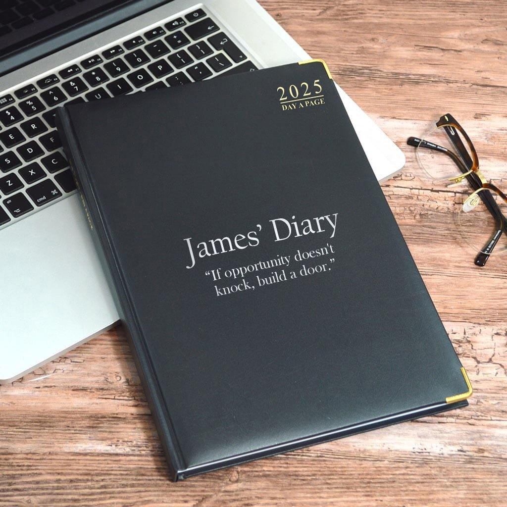 Personalised Diary With Your Message or Quote 2025