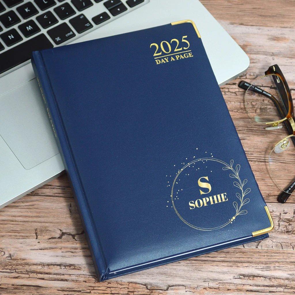 Personalised Diary 2025 With Circle Monogram