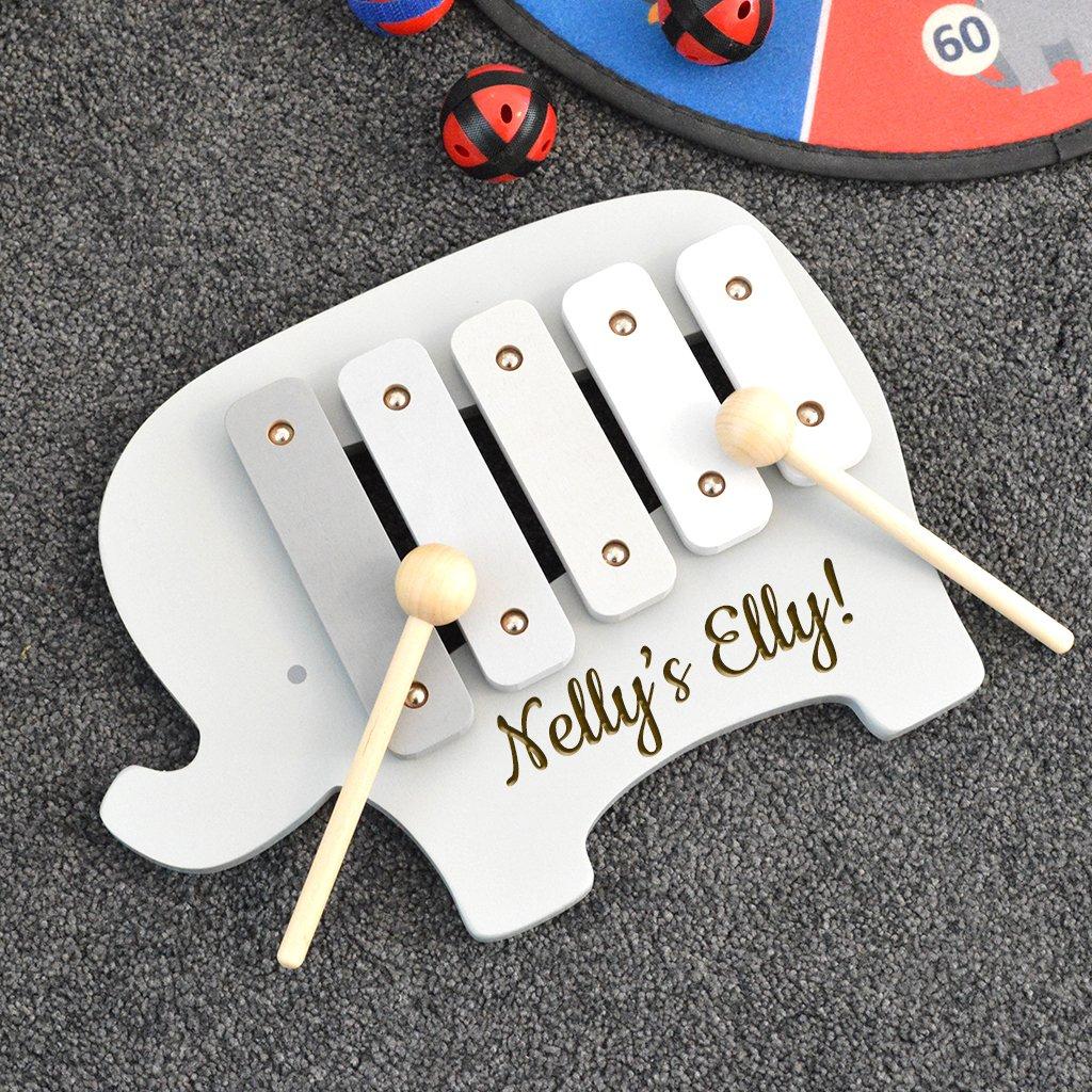 Personalised Wooden Elephant Xylophone