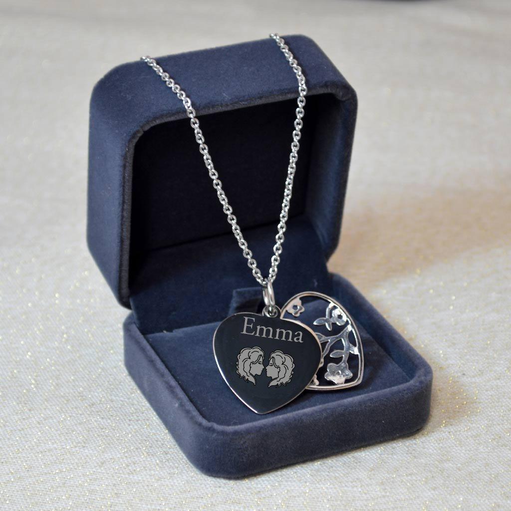 Personalised Gemini Tree Of Life Necklace