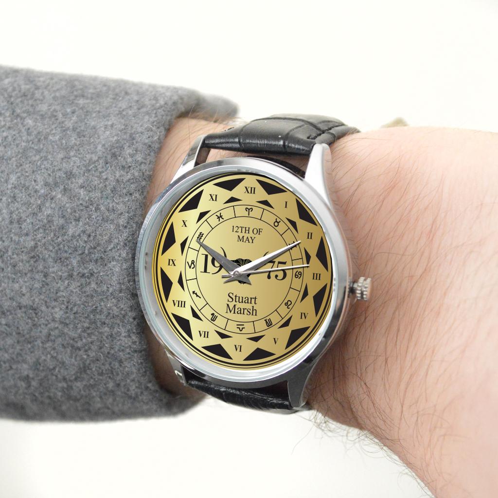 Personalised Taurus Star Design Wrist Watch