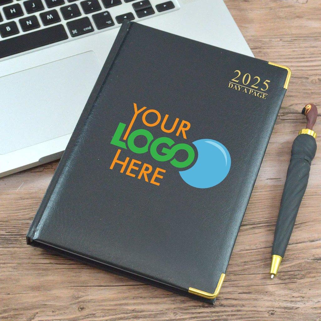 Personalised Black Diary With Your Logo