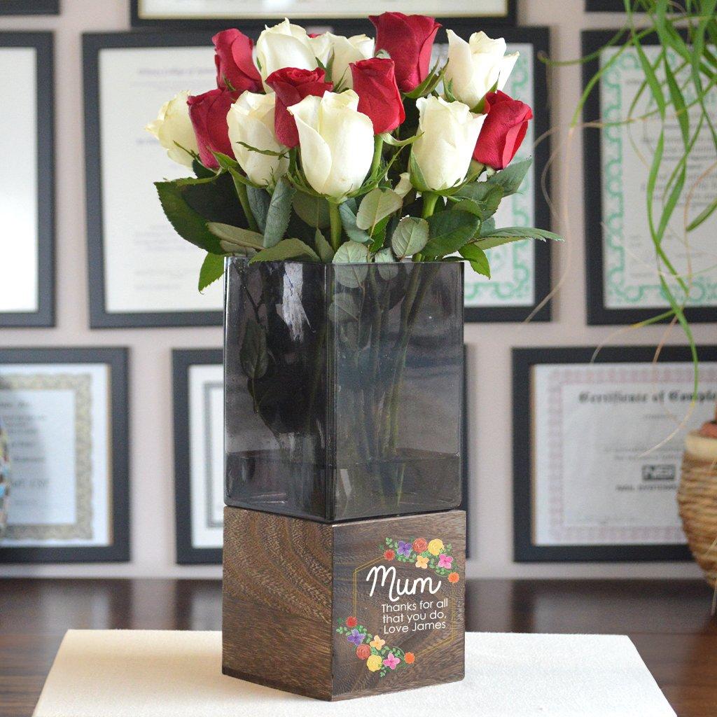 Personalised Vase For Mum