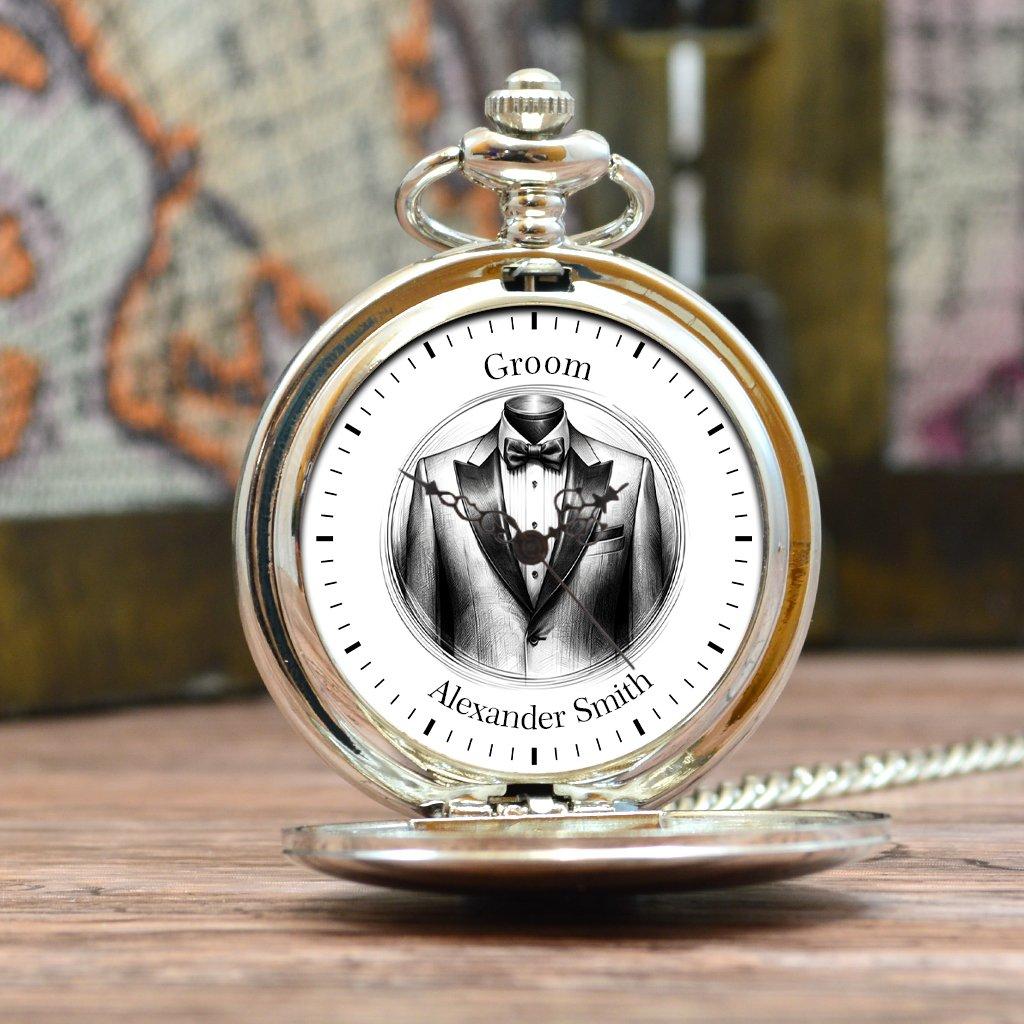 Personalised Pocket Watch for the Groom