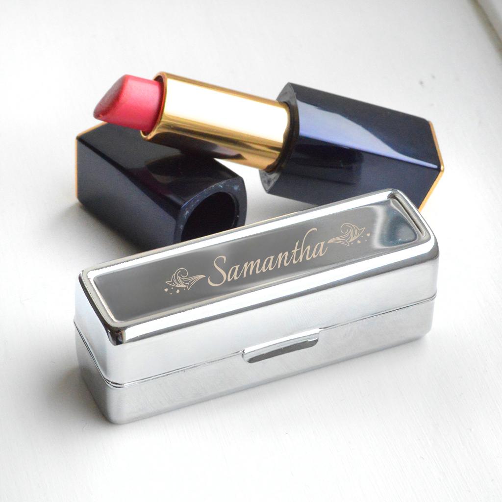 Personalised Mum Lipstick Holder with Flourishing Design