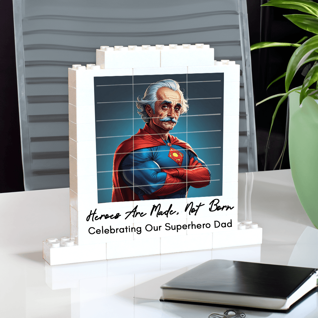 Personalised Superhero Photo Puzzle Block