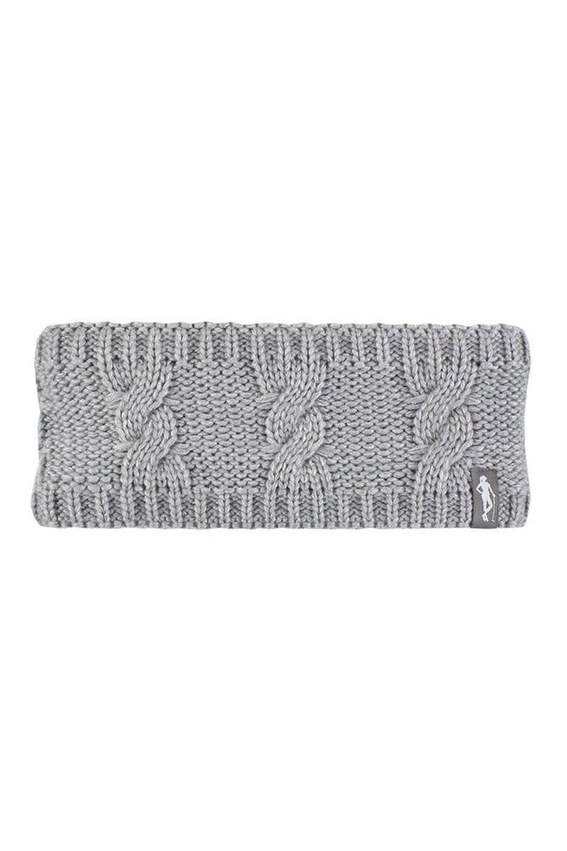 Ladies Thermal Lined Knitted Golf Headband Sale Light Grey Marl One Size