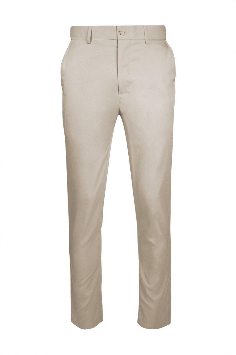 Mens Lightweight Performance Golf Trousers Sale Stone Regular 40"