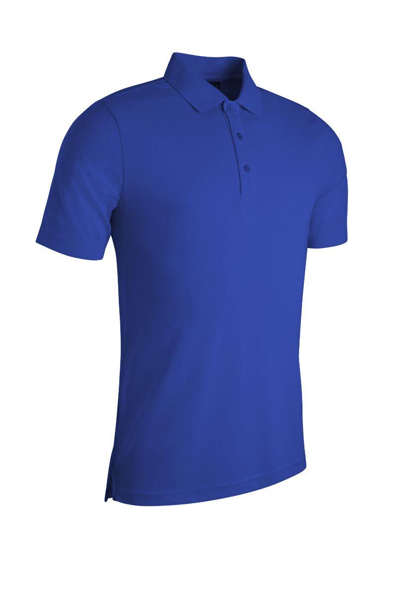 Mens Performance Pique Golf Polo Shirt Ascot Blue S