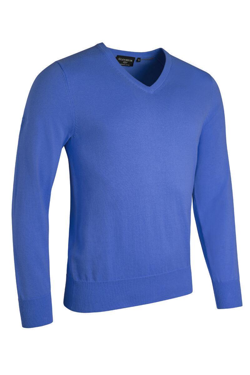 Mens V Neck Cotton Golf Sweater Tahiti L