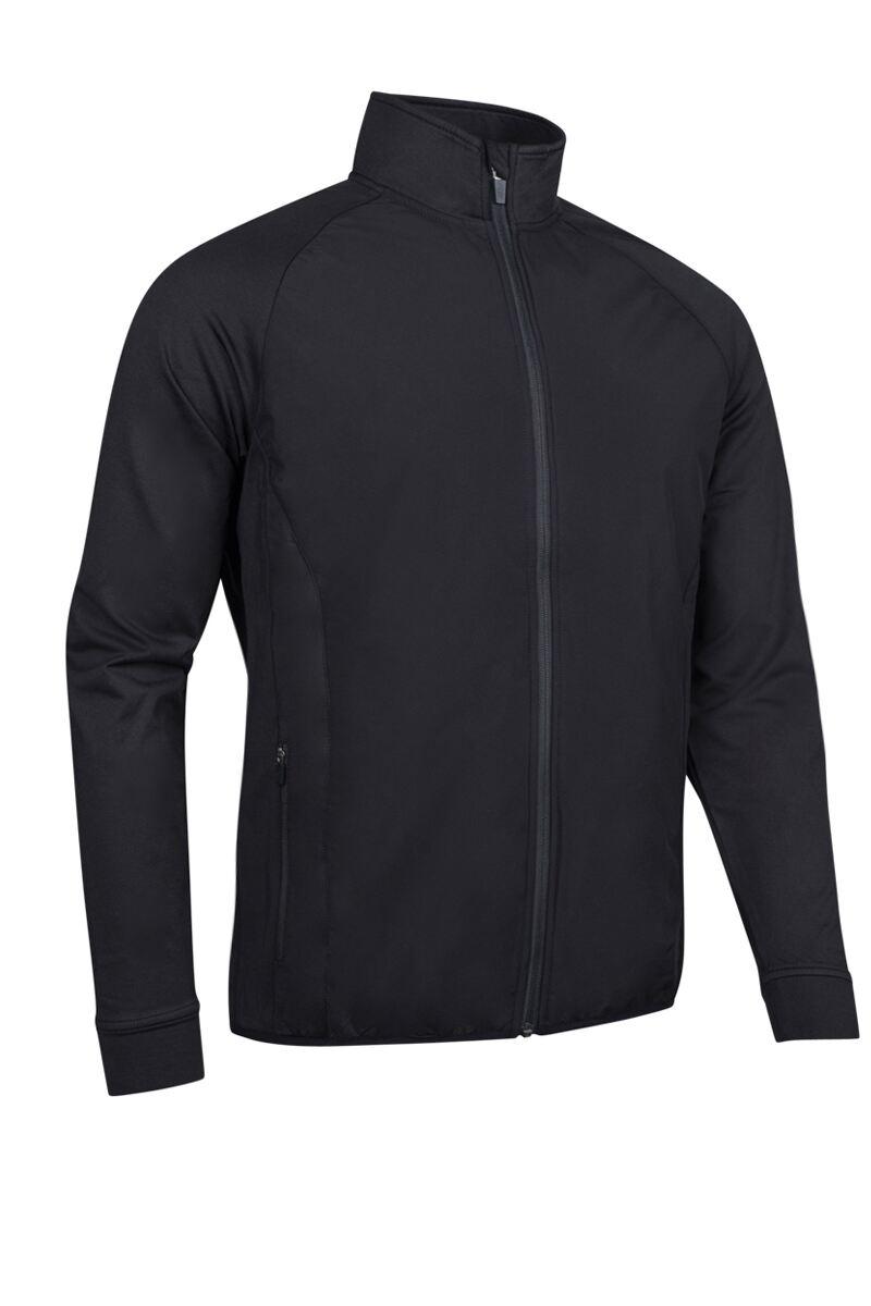 Mens Full Zip Lightweight Quilted Performance Golf Jacket Black S