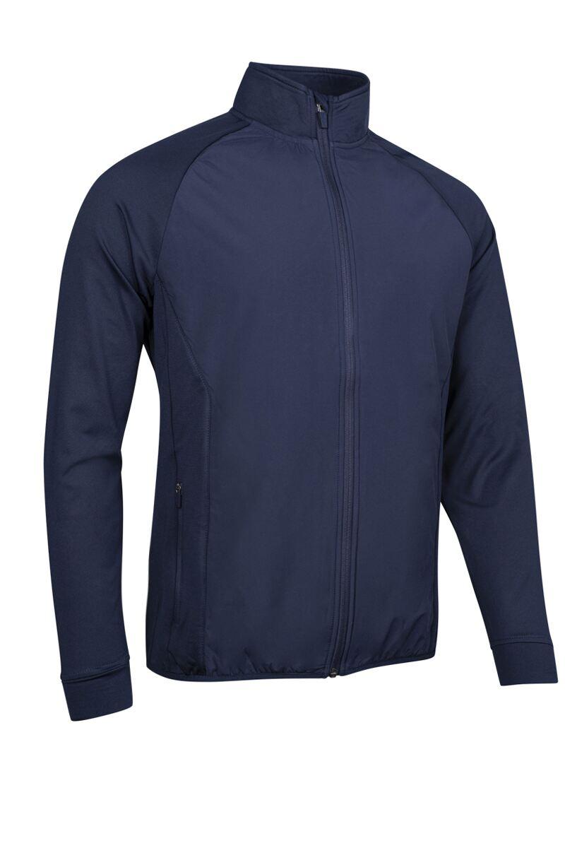 Mens Full Zip Lightweight Quilted Performance Golf Jacket Navy S