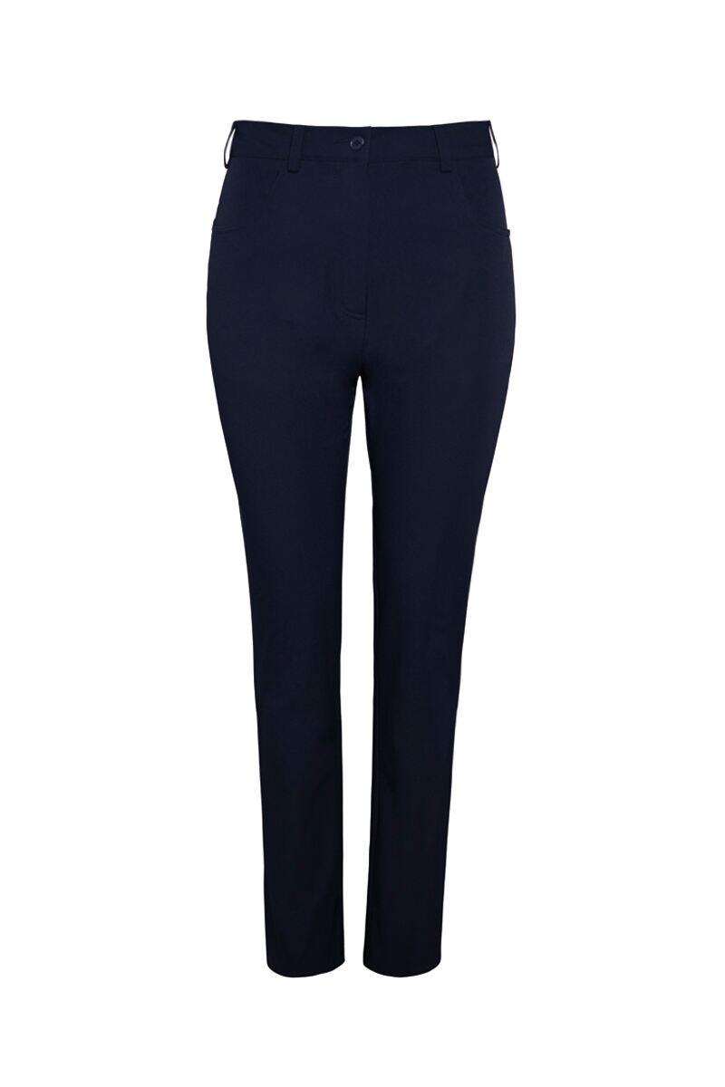 Ladies Lightweight Stretch Performance Golf Trousers Navy UK 14 Short [27"]