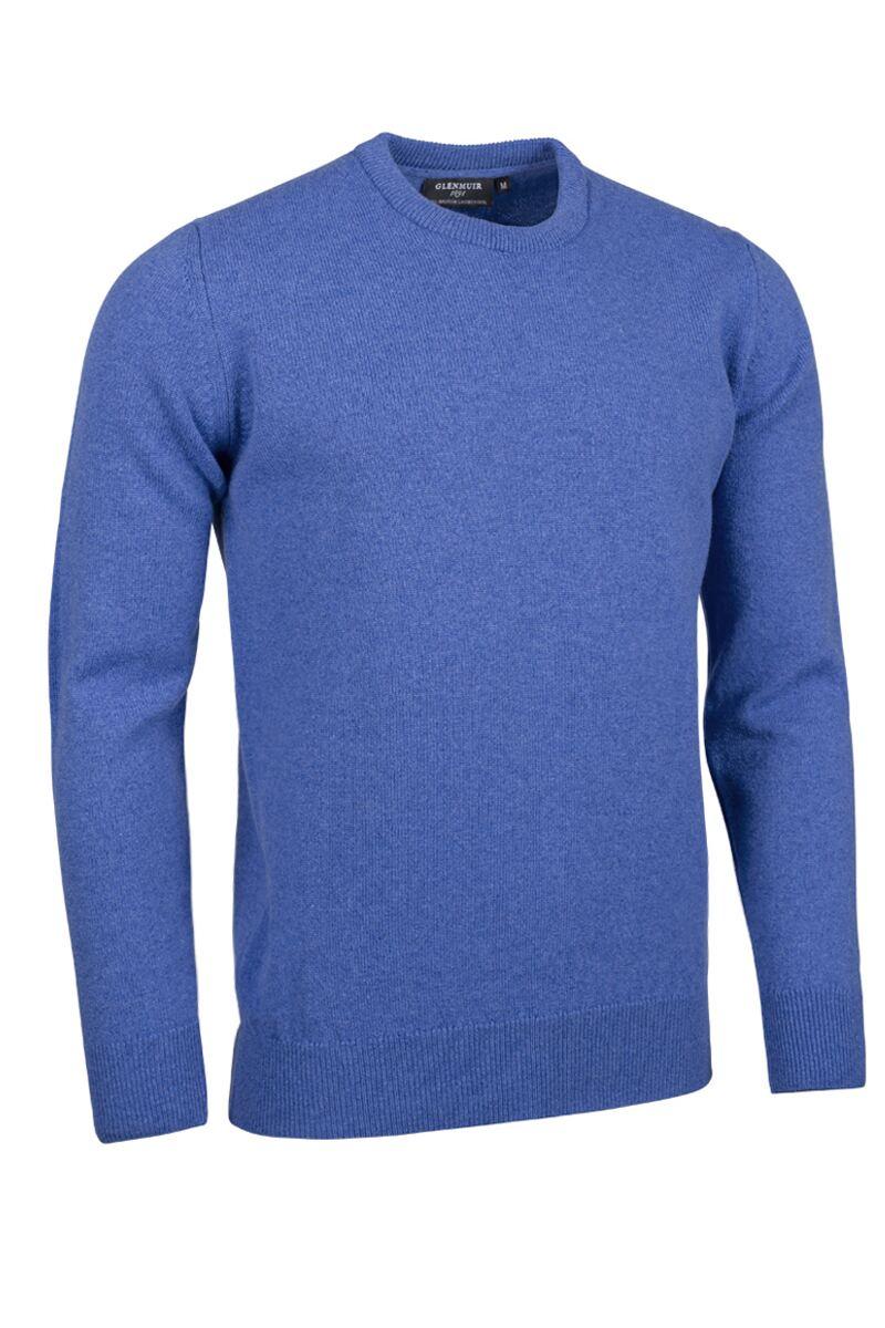 Mens Crew Neck Lambswool Golf Sweater Tahiti Marl XXL