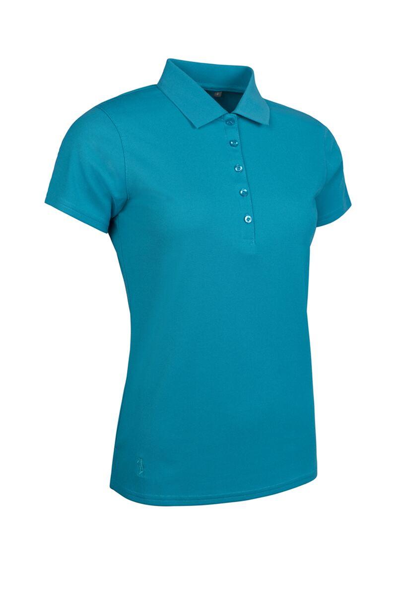 Ladies Performance Pique Golf Polo Shirt Lagoon S