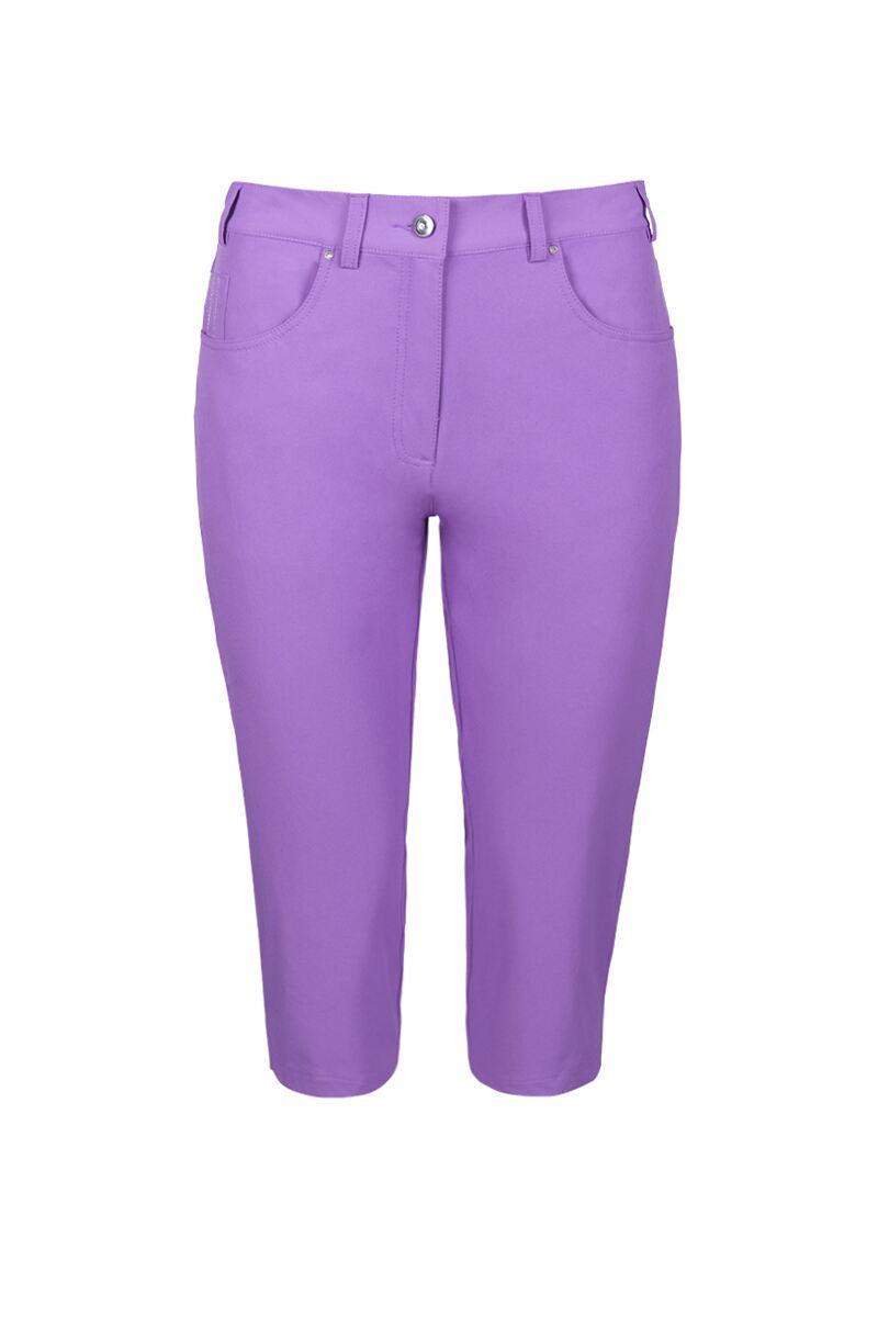 Ladies Lightweight Stretch Performance Golf Pedal Pushers Amethyst UK 8