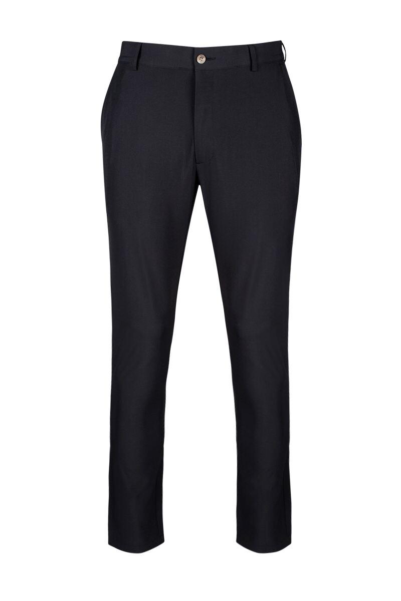 Mens Lightweight Stretch Performance Golf Trousers Black Long 32