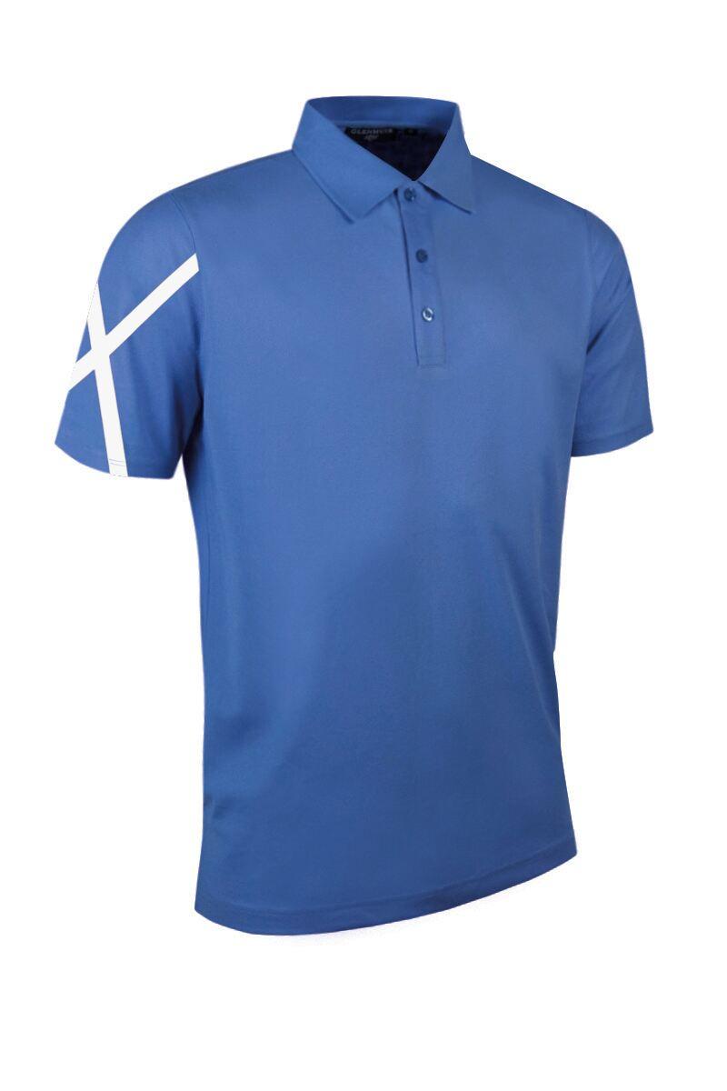 Mens Saltire Performance Pique Golf Polo Shirt Tahiti S