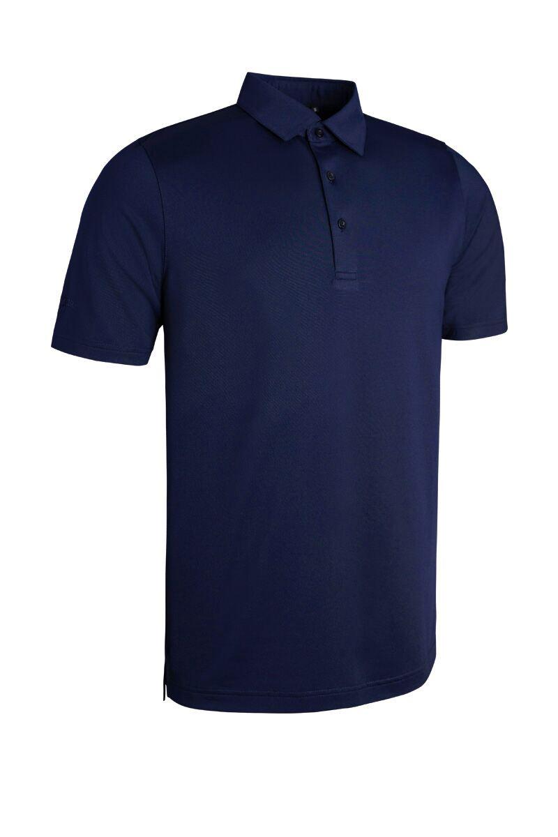 Mens Tailored Collar Performance Golf Shirt Navy L