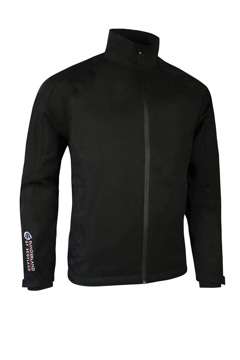 Mens Raglan Panelled Waterproof Golf Jacket Sale Black S