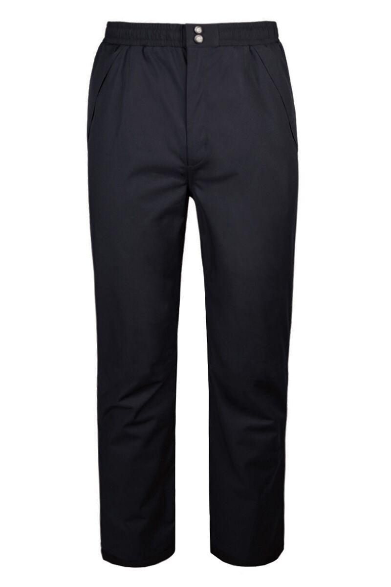 Mens Lightweight Waterproof Golf Trousers Black S XShort [27"]