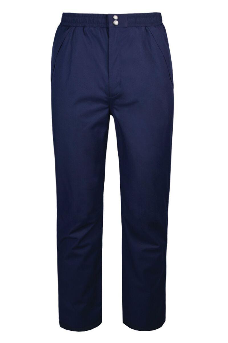 Mens Lightweight Waterproof Golf Trousers Navy S XShort [27"]