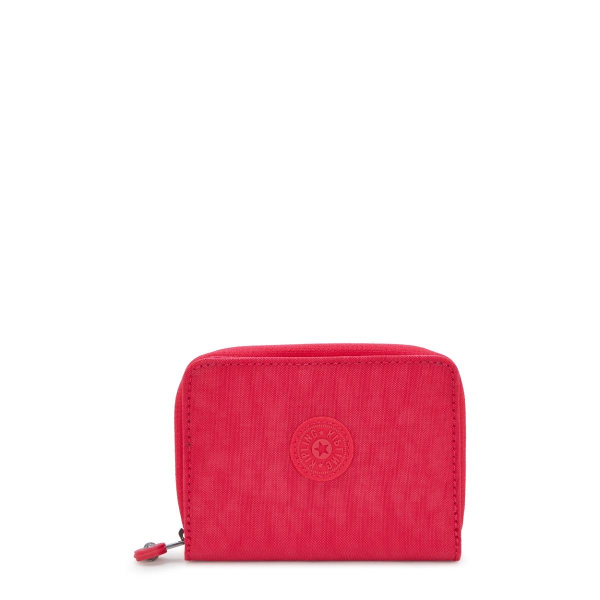 Kipling Wallet & Purses Money Love Resort Pink Red Medium Woman 56% Recycled Polyamide, 44% Polyamide