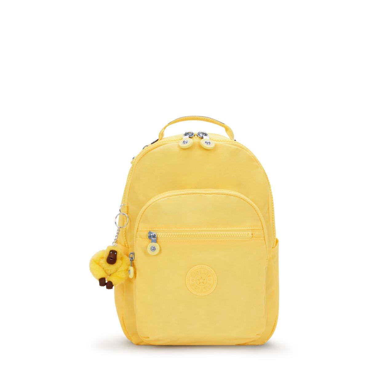 Kipling Backpack Seoul S Buttery Sun Yellow Small Woman 100% Polyamide