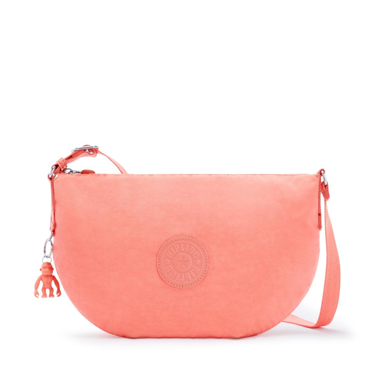 Kipling Crossbody Emelia Fresh Coral Red Small Woman 100% Polyamide