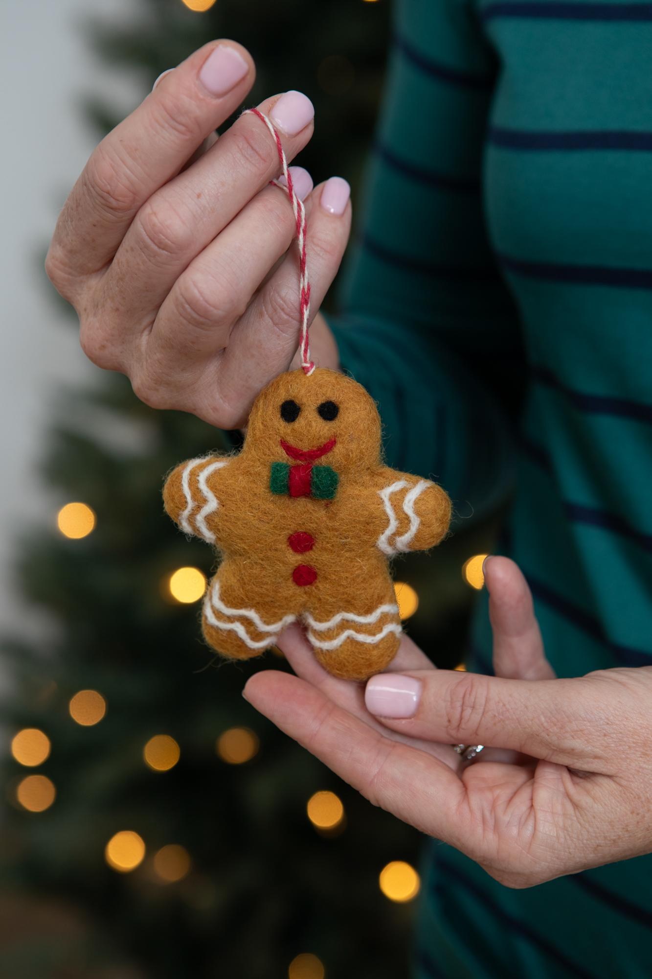 Lily & Me Gary the Gingerbread Man Festive Felt Friend