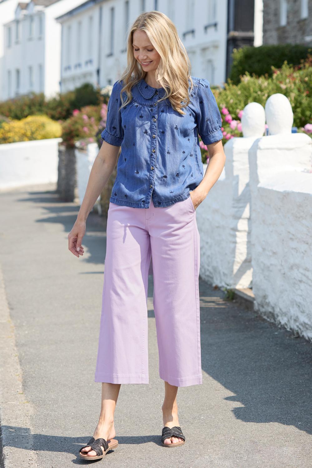 Lily & Me Isla Crop Trouser Twill