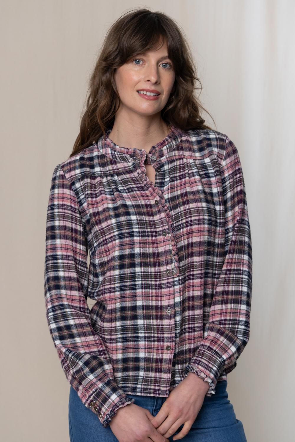 Lily & Me Rita Eco Viscose Check Shirt