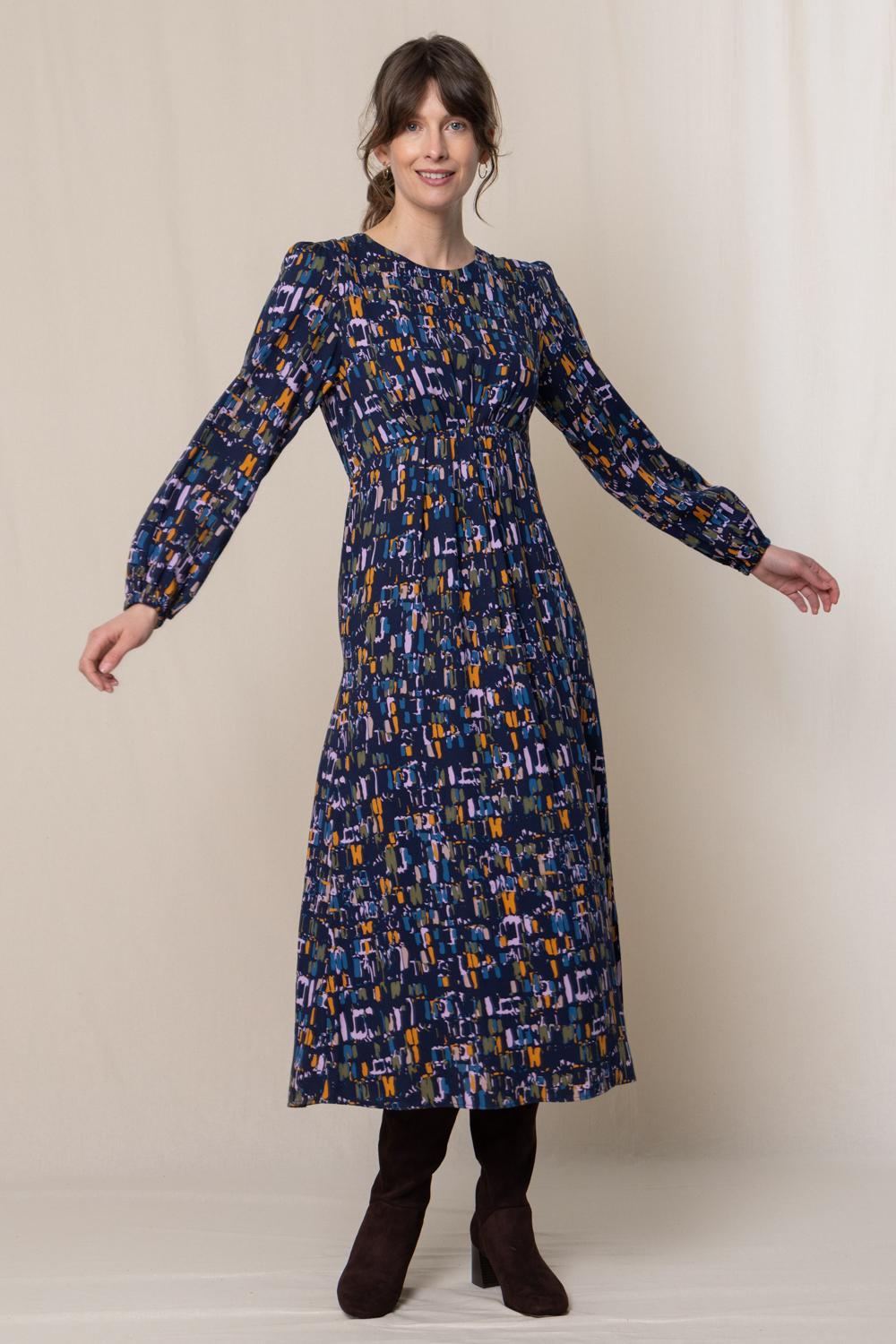 Lily & Me Celia Printed Midi Dress