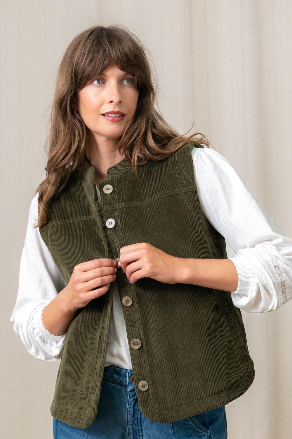 Lily & Me Sunnyside Cord Gilet