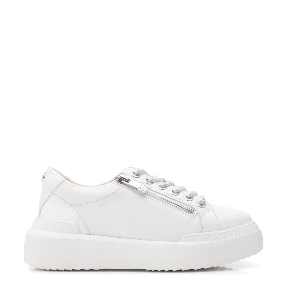 Moda In Pelle Banquette White Leather 38 Size: UK 5 / EU 38