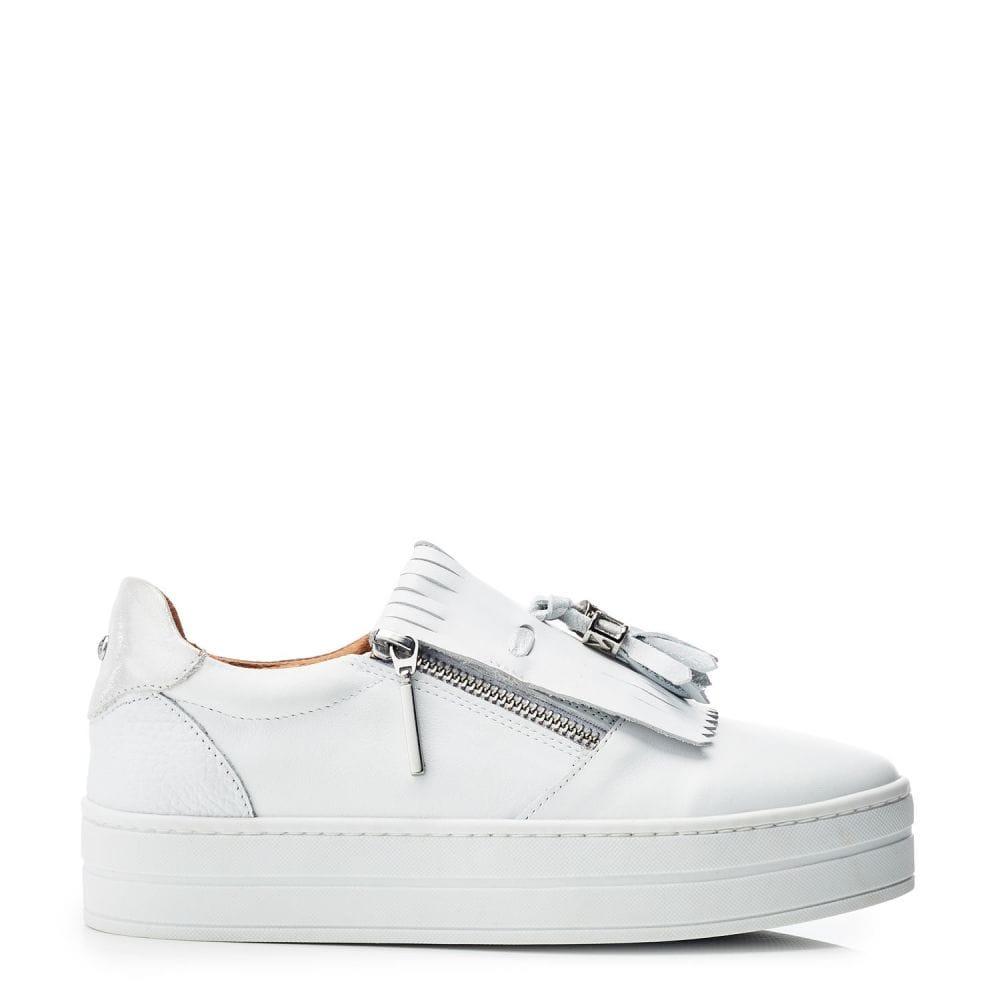 Moda In Pelle Bessans White Leather 38 Size: UK 5 / EU 38