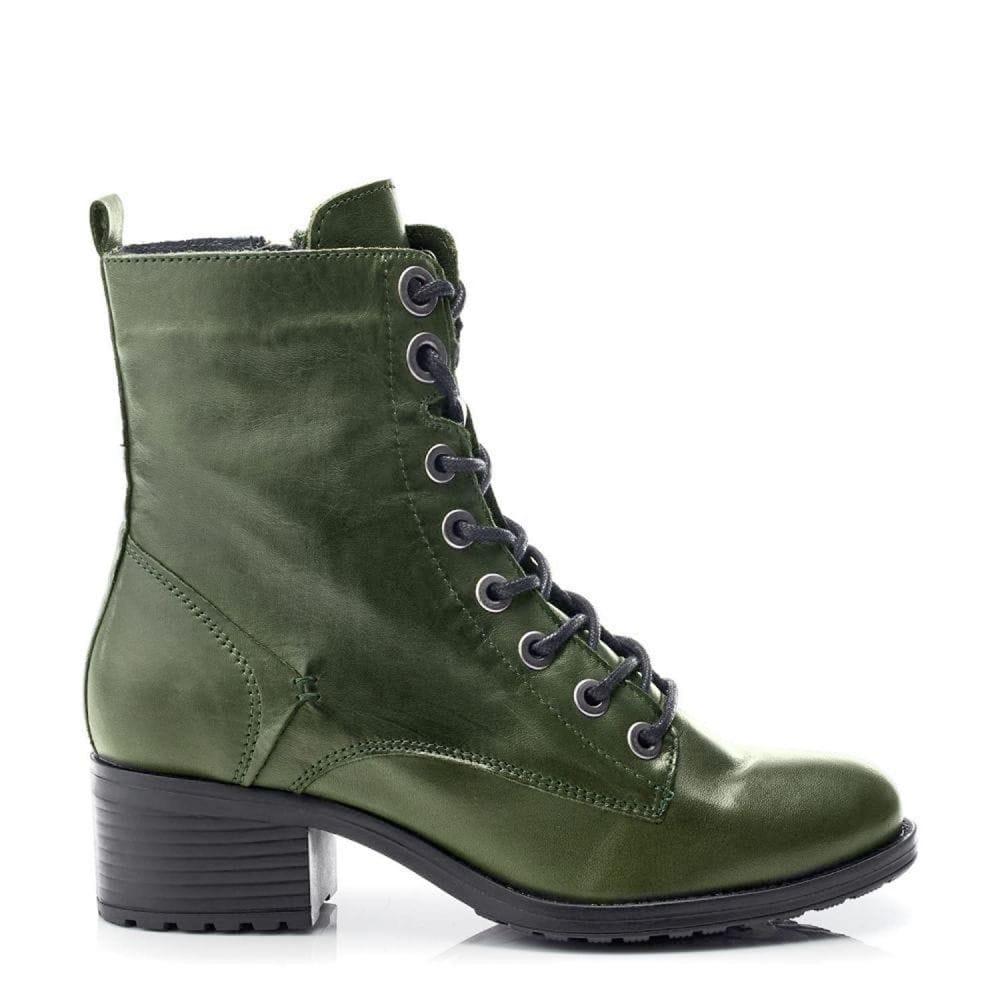 Moda In Pelle Bezzie Green Leather 37 Size: UK 4 / EU 37