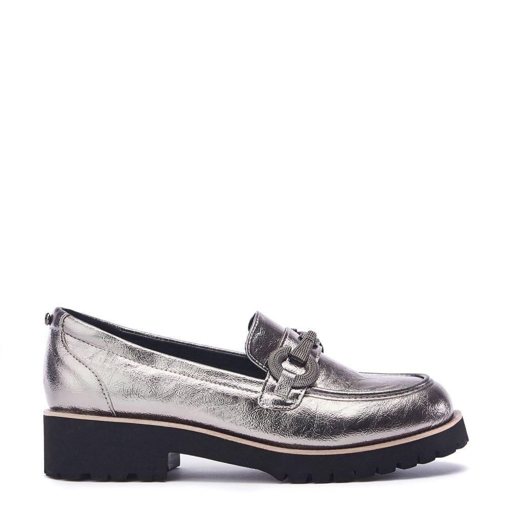 Moda In Pelle Elizza Pewter Porvair 36 Size: UK 3 / EU 36