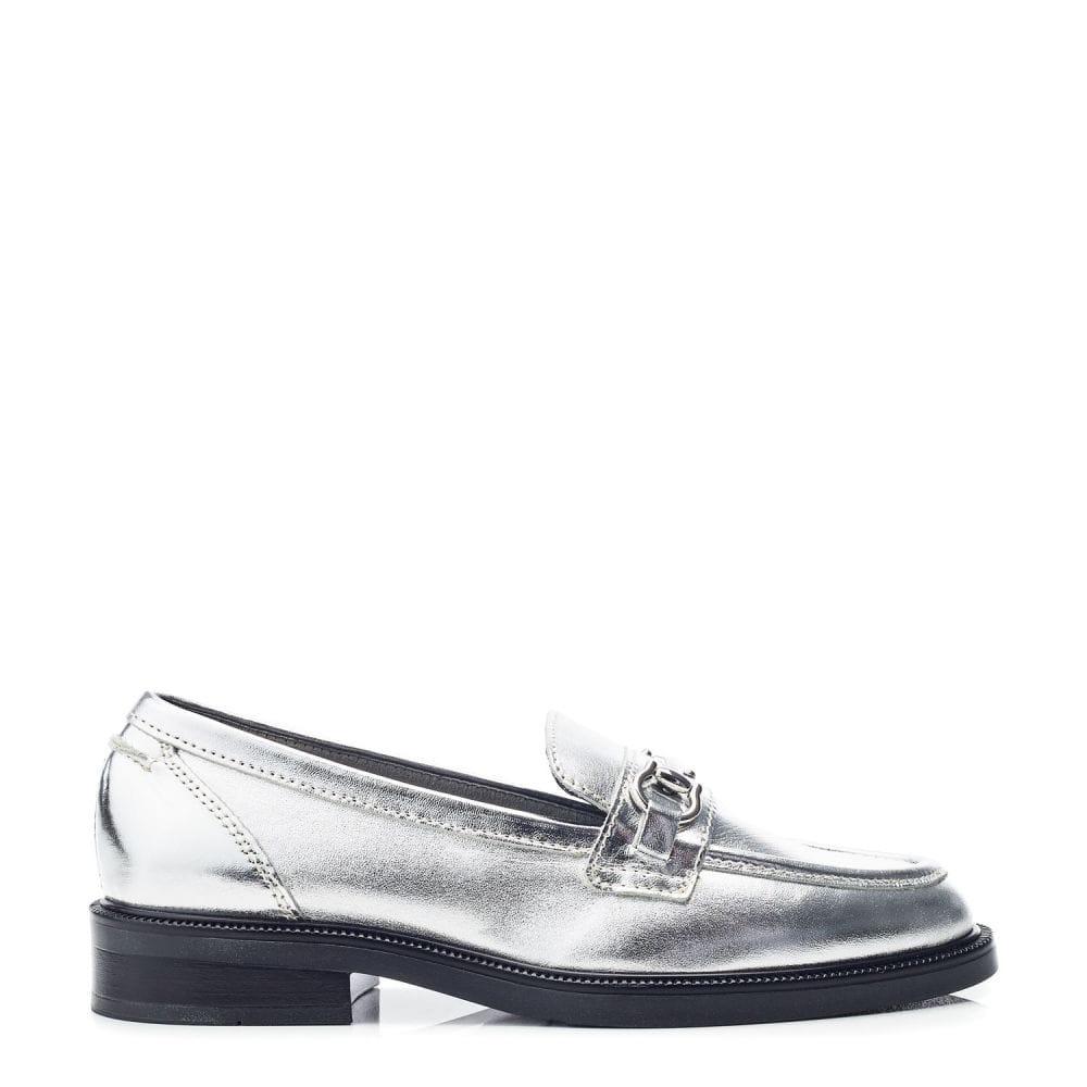 Moda In Pelle Estephe Silver Leather 41 Size: UK 8 / EU 41